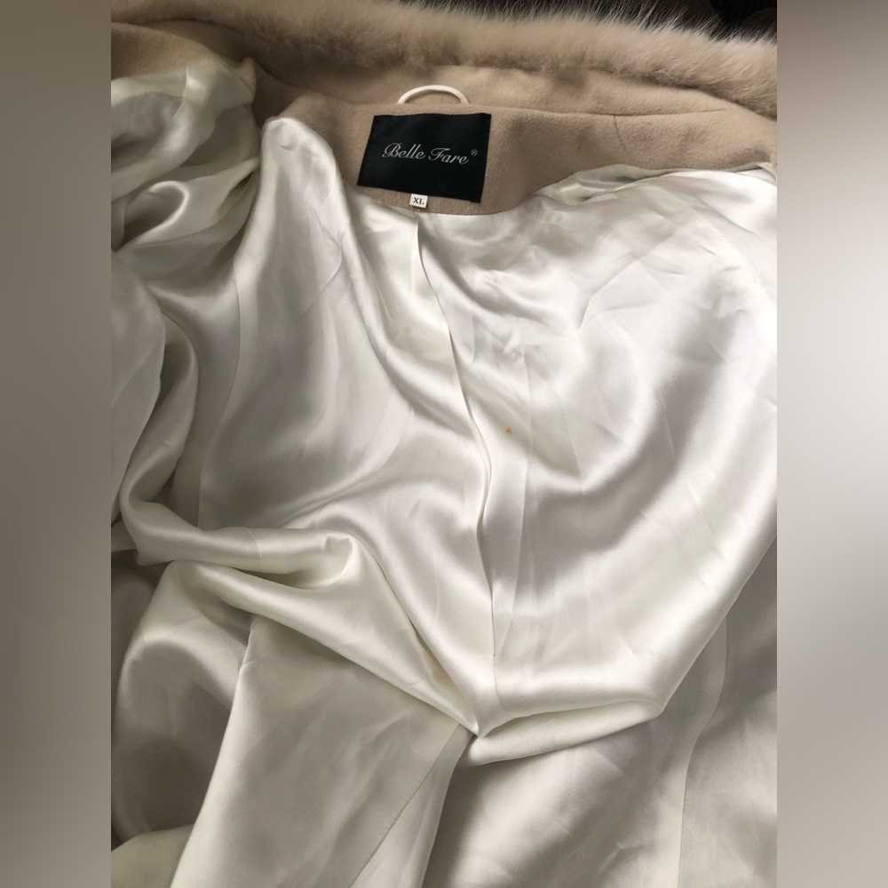 Belle Fare Cashmere Fur Coat Size XL - Picture 15 of 16